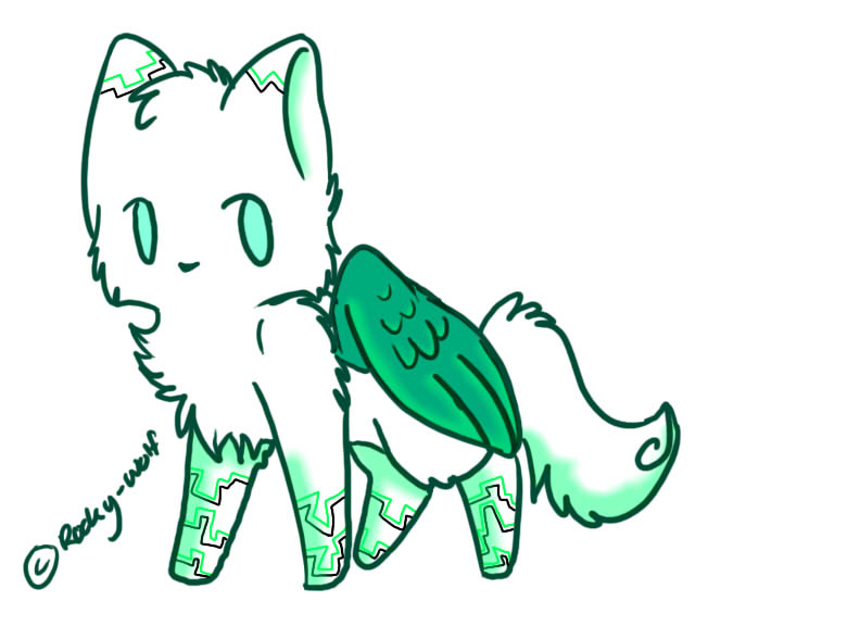 Winged Cat Adopt: CLOSED