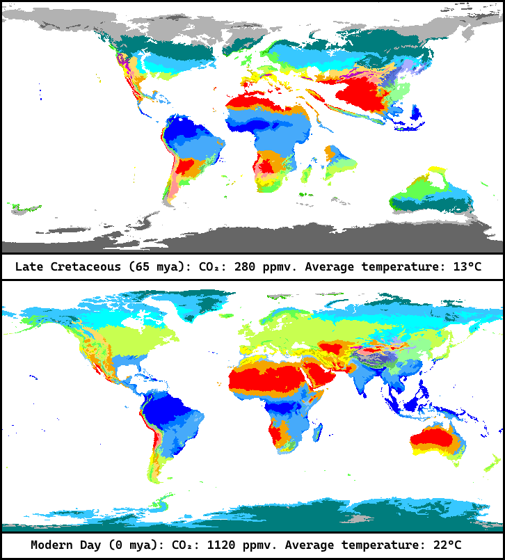 Climate Map Deviantart Climate Swap: Late Cretaceous and Modern Day. by MolotovJack on DeviantArt