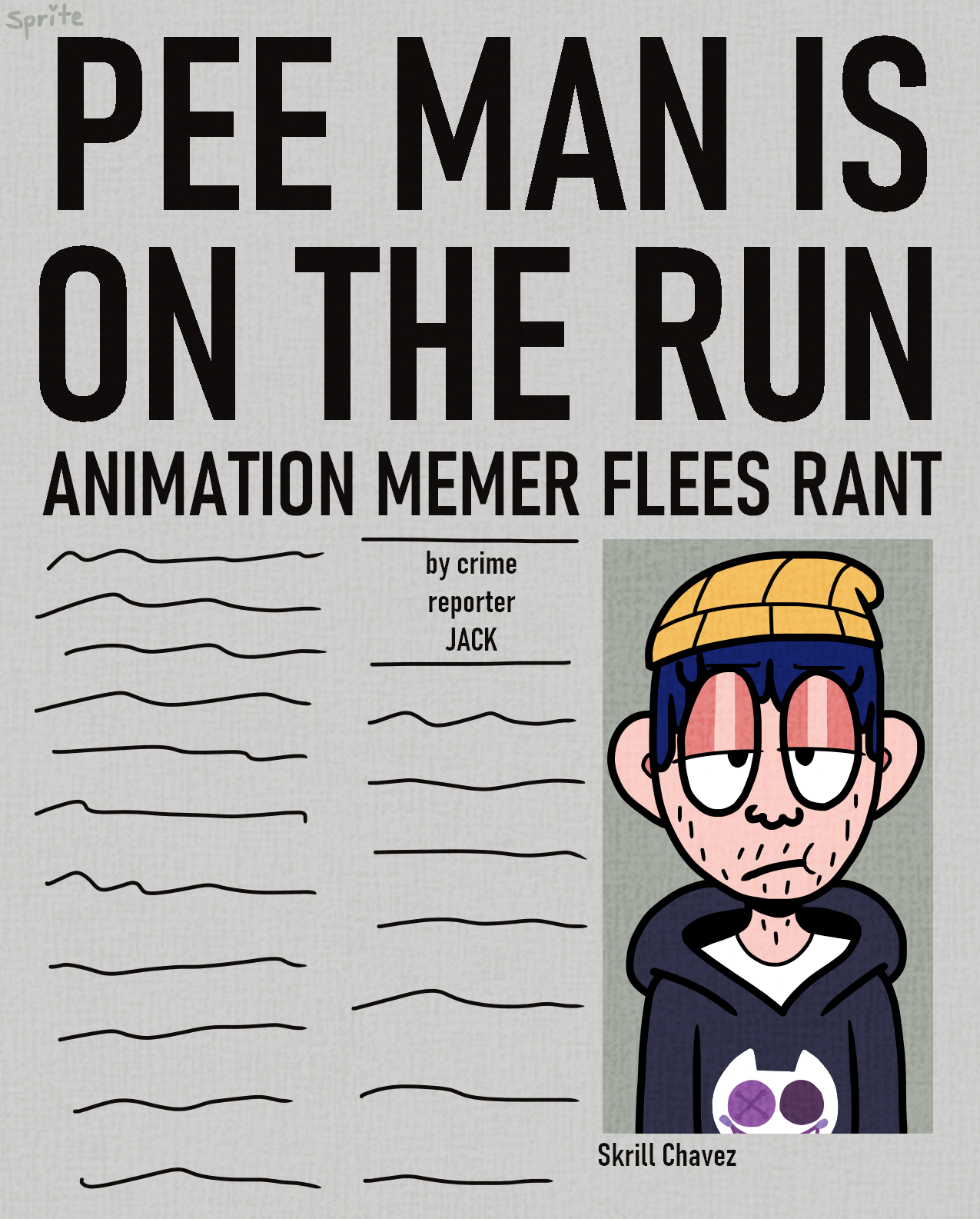 Pee Man Is On The Run By Spritecranbirdie On Deviantart Pee Man Is On The Run By Spritecranbirdie On Deviantart