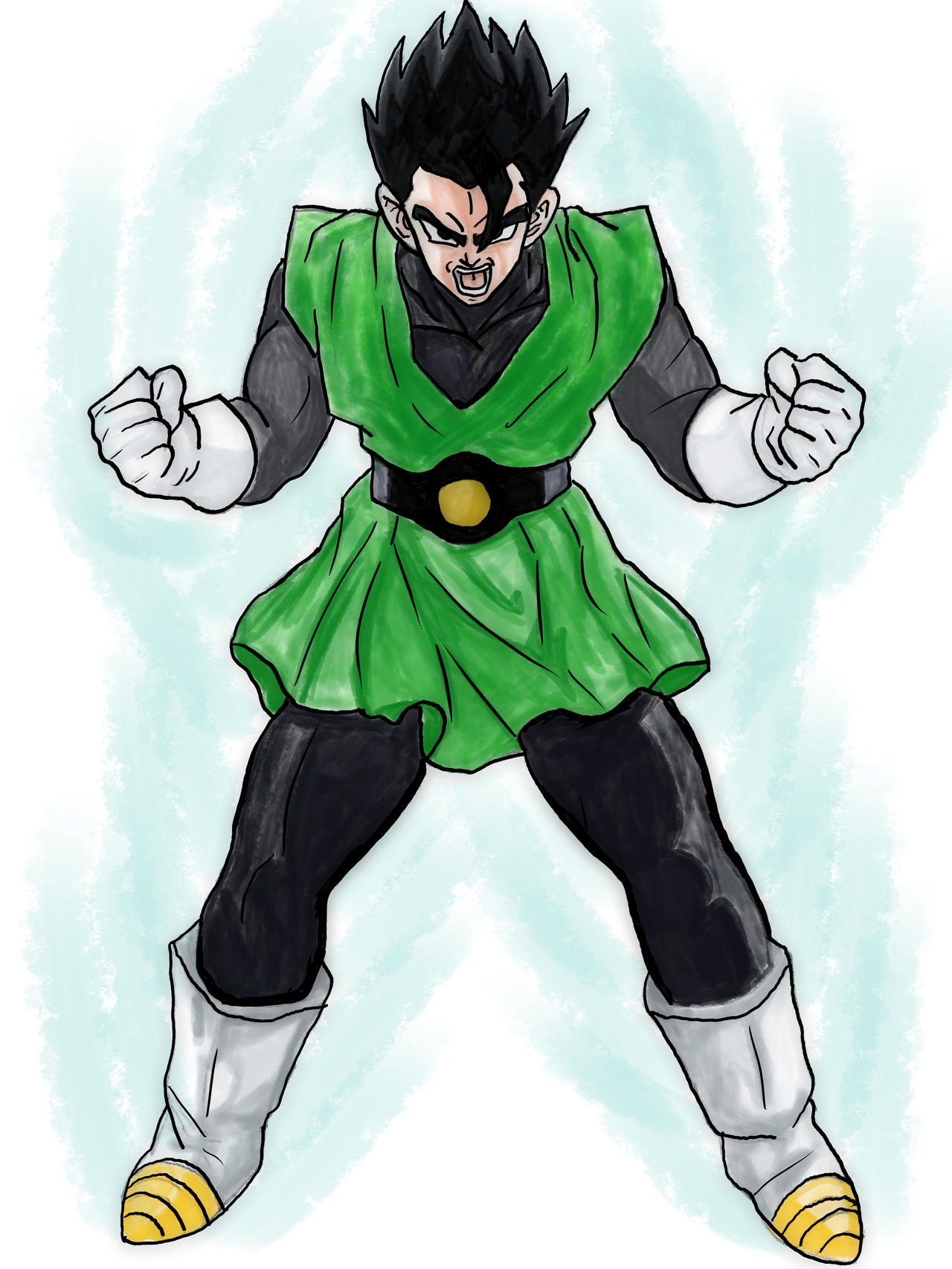 Sayan Man Saiyan Man Digital Fan Art by weekendartisit on DeviantArt