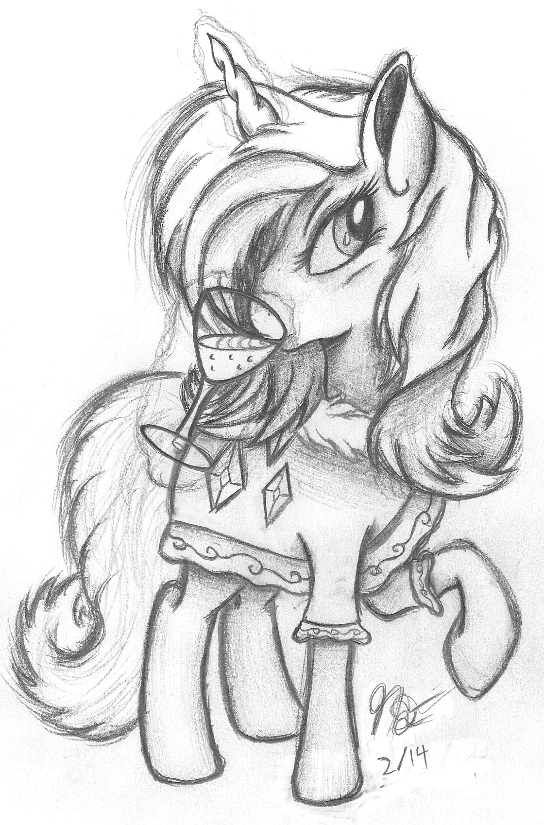 Rarity Full-Body Sketch