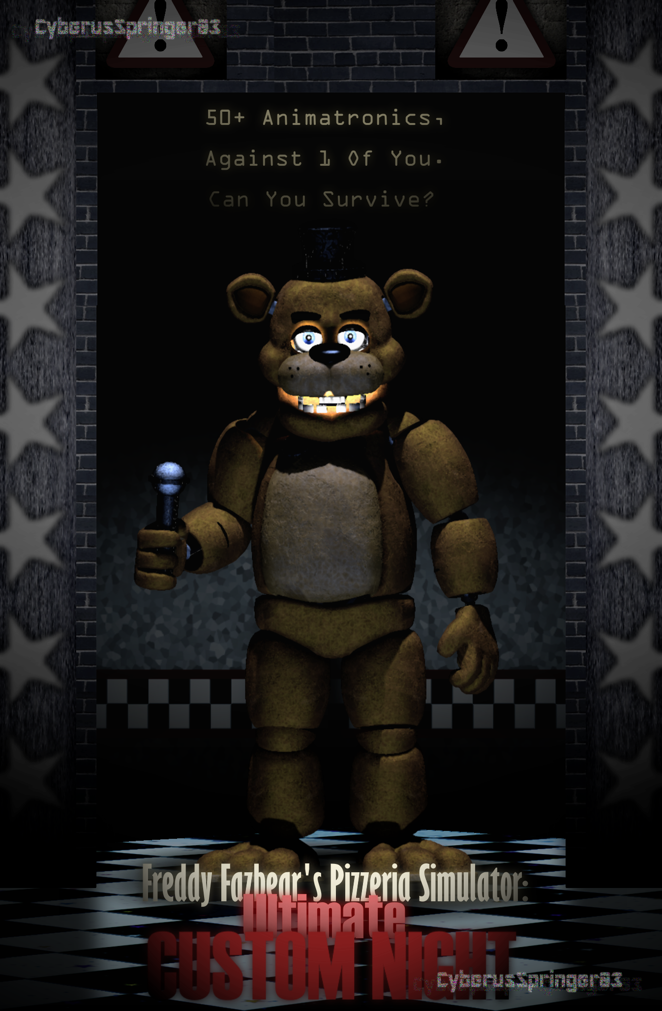 five nights at freddys ultimate custom night | Poster