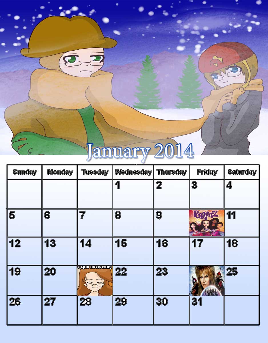 January 2014 Calander