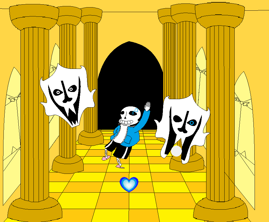 Last corridor Sans fight by Goth679 on DeviantArt