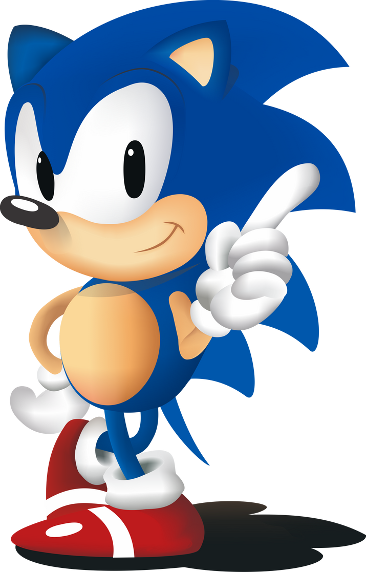 Sonic the Hedgehog transparent image download, size: 1080x1078px