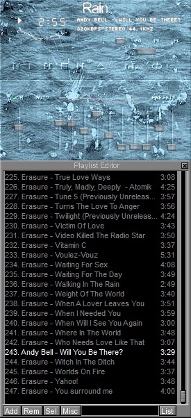 Rain Winamp Skin