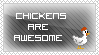 Stamp - The awesome chickens by Colonel-Chicken