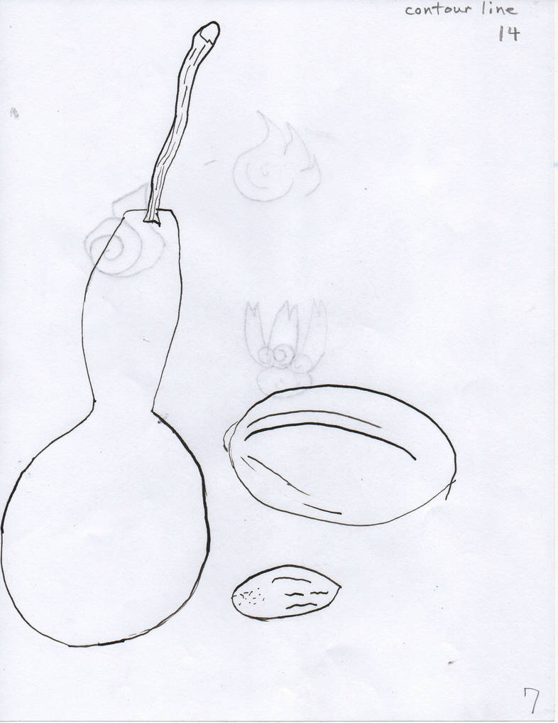 Contour Ink Contour line in ink by MagusLynn on DeviantArt