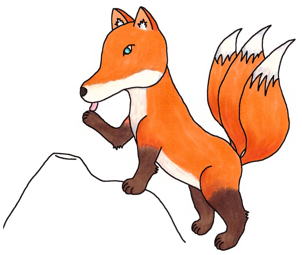 Three-Tailed Fox by Dragona97 on DeviantArt