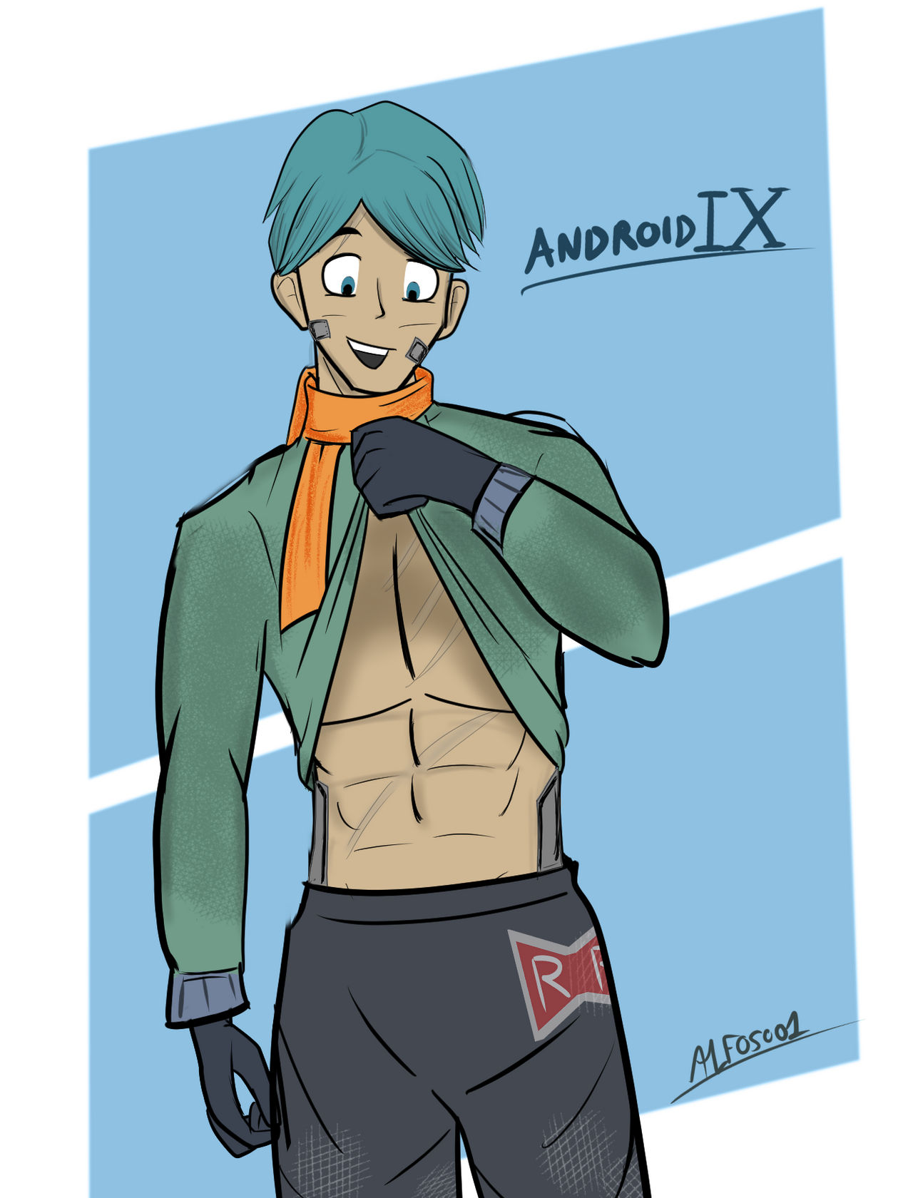 Android 9 DBZ OC by Alfos001 on DeviantArt
