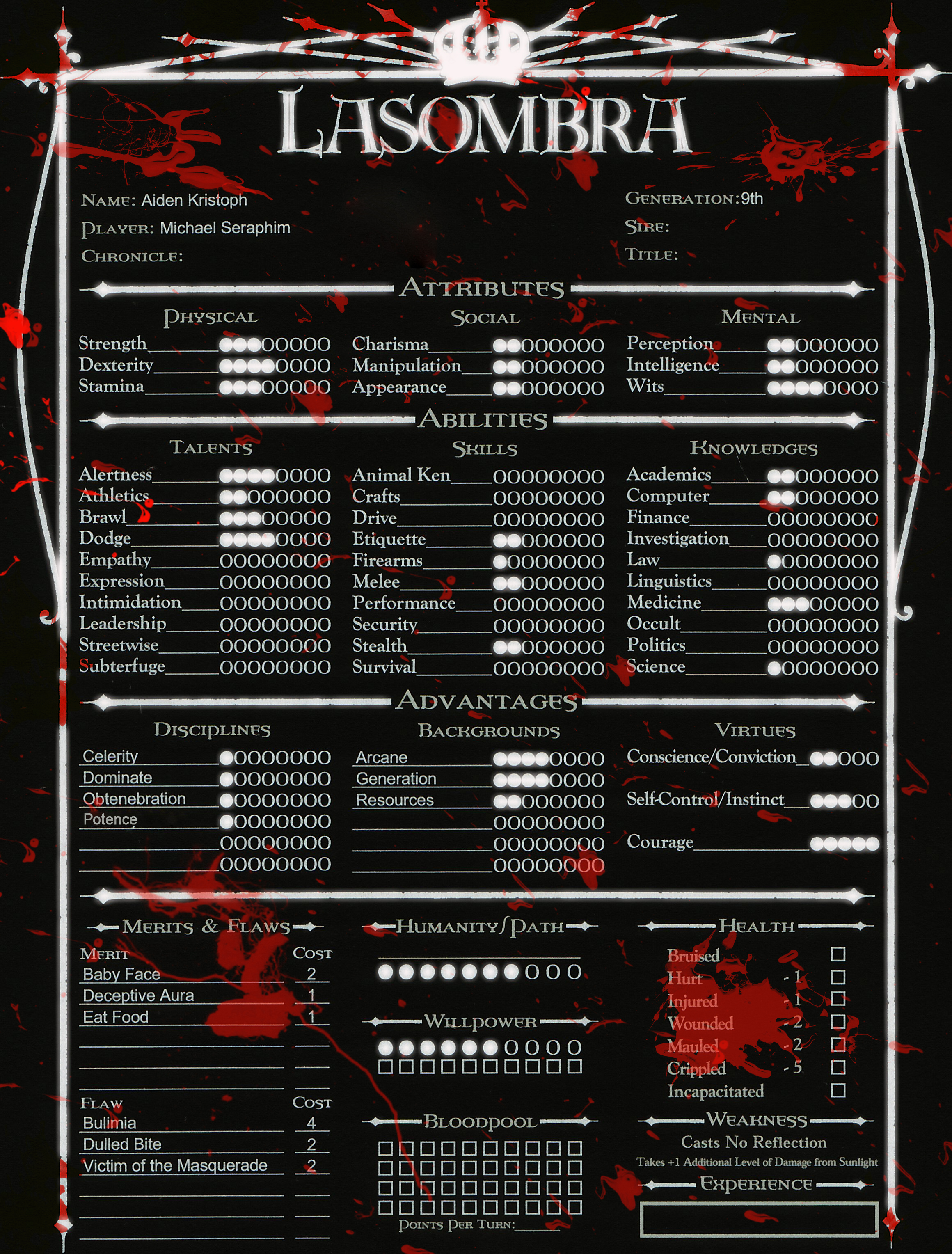 VTM: Character Sheet v.1 by Harlequin-Tempest on DeviantArt