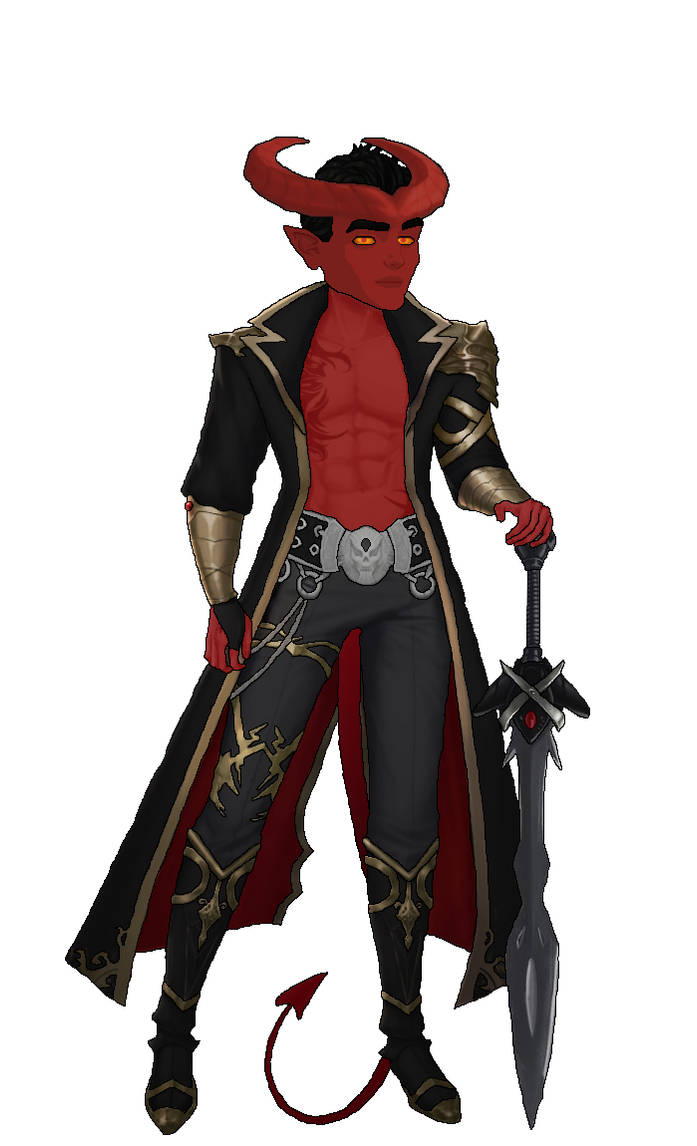 Male Tiefling Concept art (Forgotten Realms) by ForgottenRealmsArt on ...
