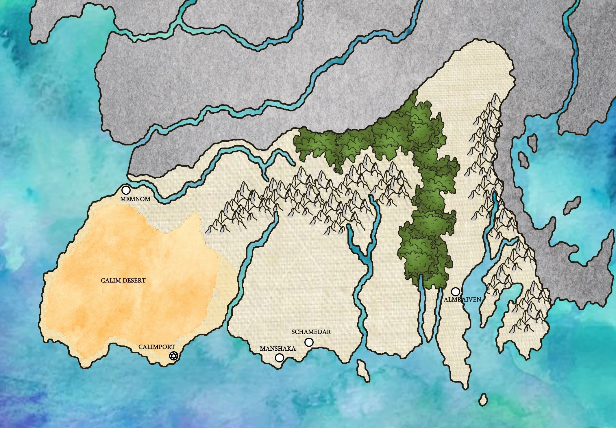 Calimshan Map by ForgottenRealmsArt on DeviantArt