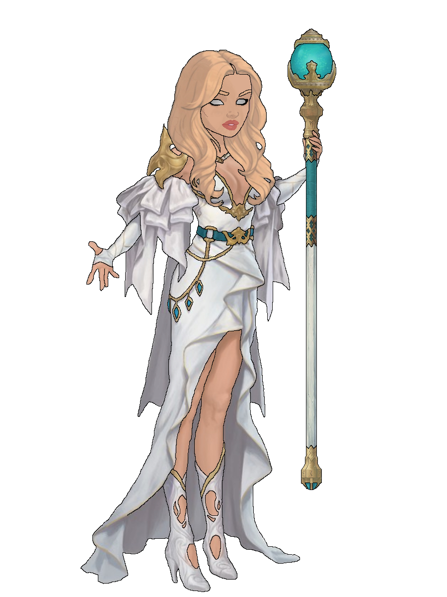 Female Aasimar Concept art (Forgotten Realms) by ForgottenRealmsArt on