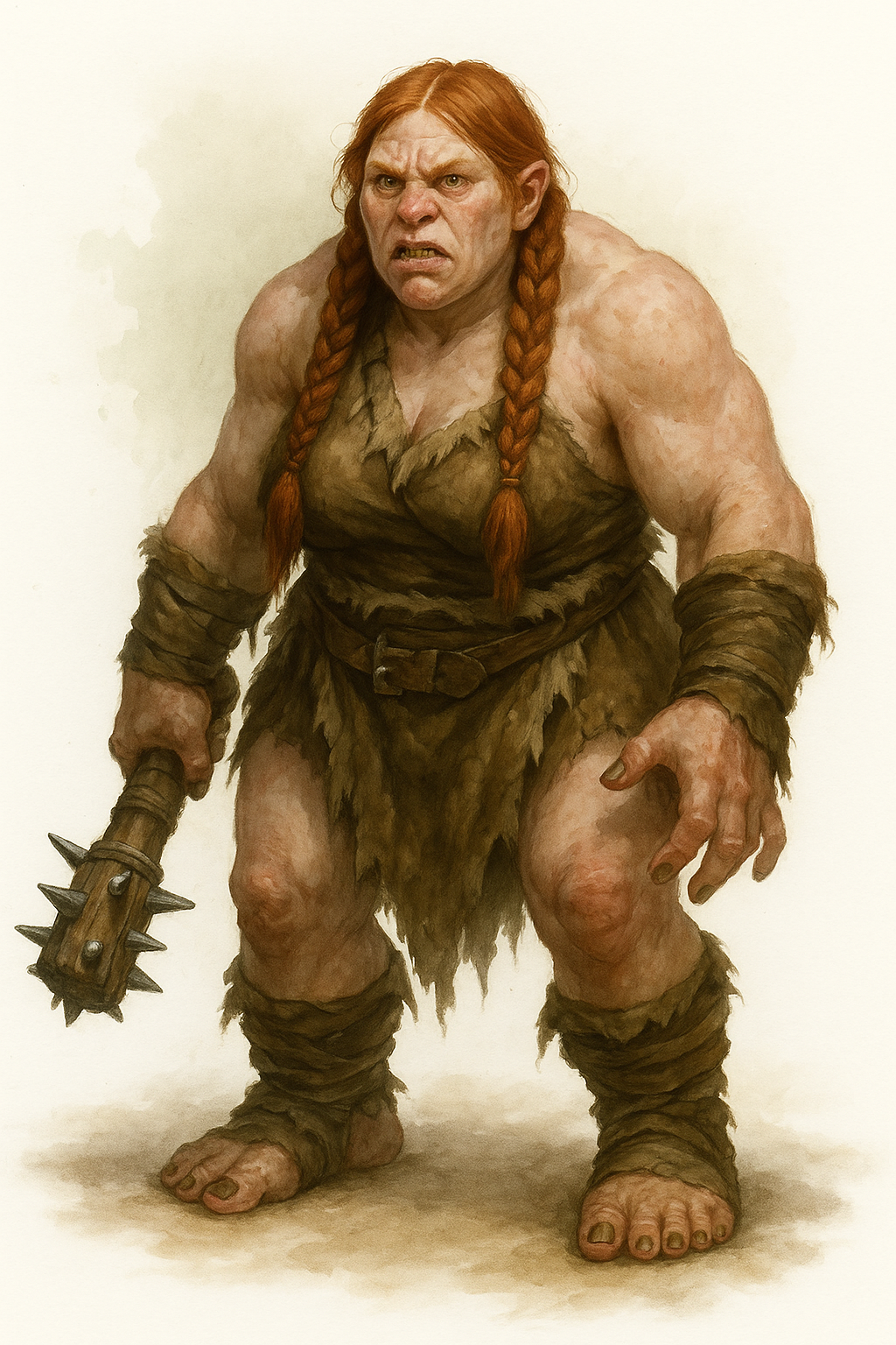 Ogres Baka Female Ogre Concept Art (Forgotten Realms) by ForgottenRealmsArt on ...