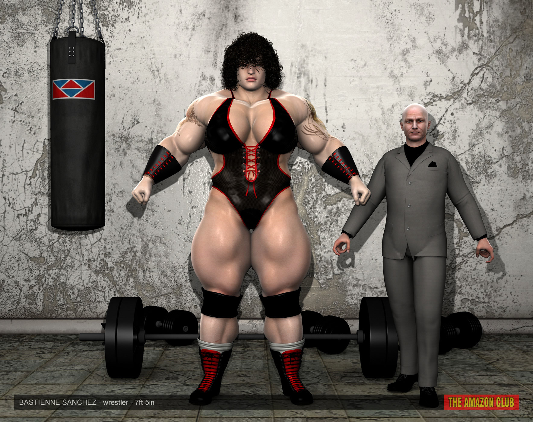 Bastienne Sanchez - Wrestler - 7ft 5in - 01