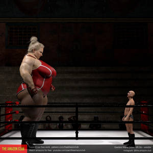 Giantess Marie Oslov - 8ft 9in - wrestler