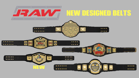 New RAW Title belts