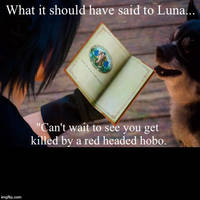 What it Should Have Said to Luna