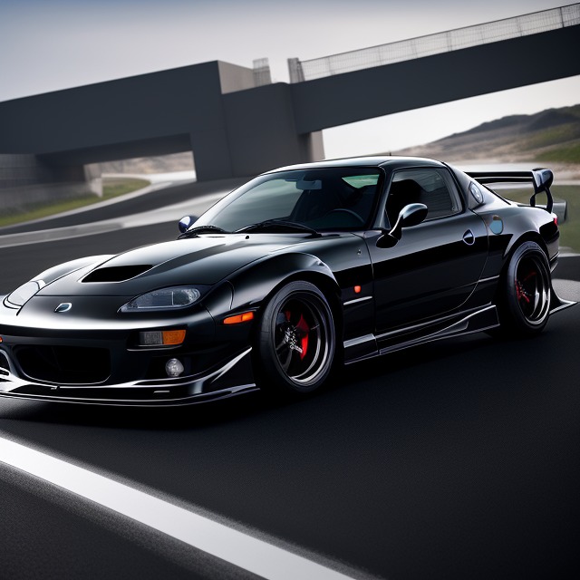 Black RX-7 (ai art) by NickWash94 on DeviantArt