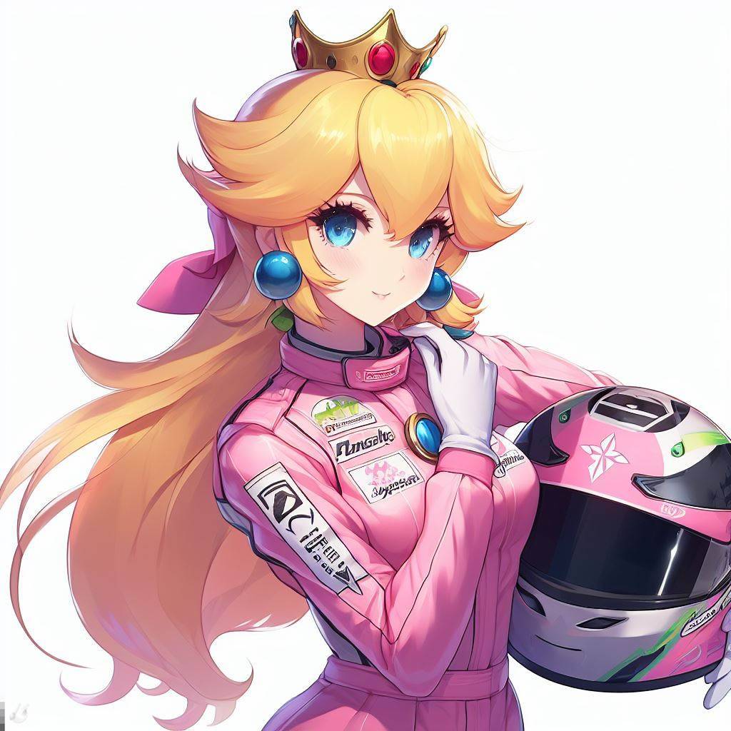 Peach Racing Peach in her Racing Suit by NickWash94 on DeviantArt