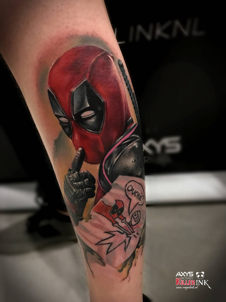 Deadpool tattoo by nick limpens royal ink by nsanenl on DeviantArt