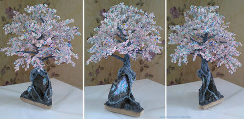 Candy bonsai, beaded tree by Un-endlichkeit