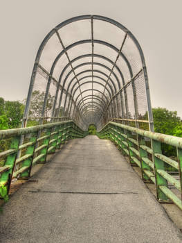 Along the Onondaga Lake Trail - access bridge