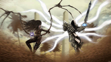 Tyrael vs Kerrigan on Sky Island