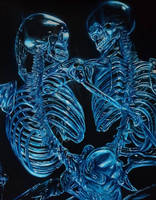 Blue skeletons