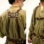 Leather Belt Suspenders