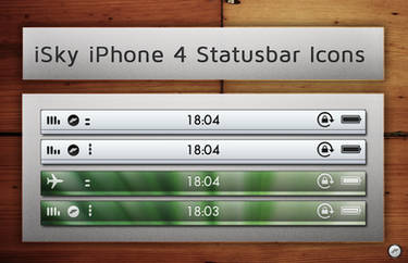 iSky iPhone4 Statusbar Icons