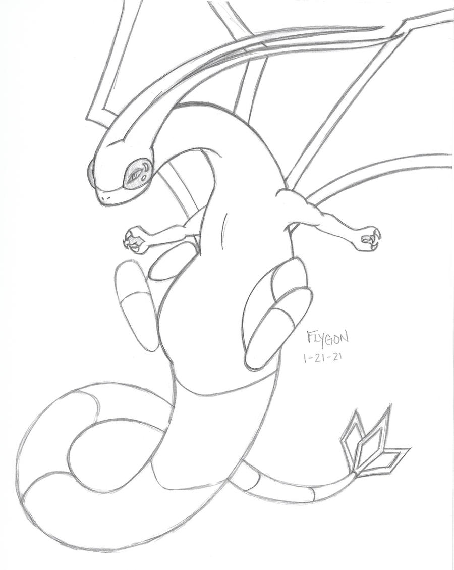 2021 - Pokemon - Flygon by SiennaWorks on DeviantArt
