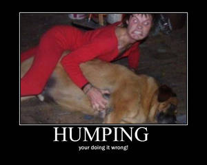 Humping demotivator