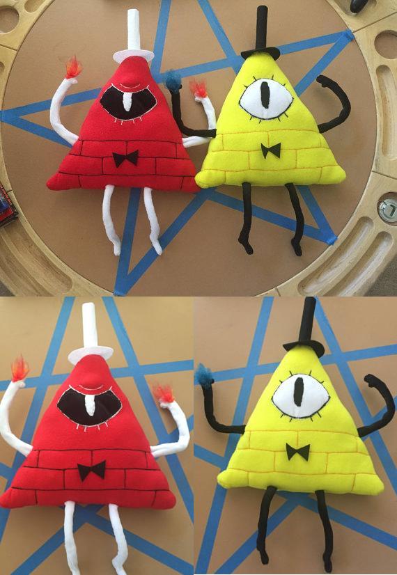 Gravity Falls Bill Cipher Plush Yellow and Red by Lillum on DeviantArt