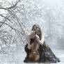 Violin in winter