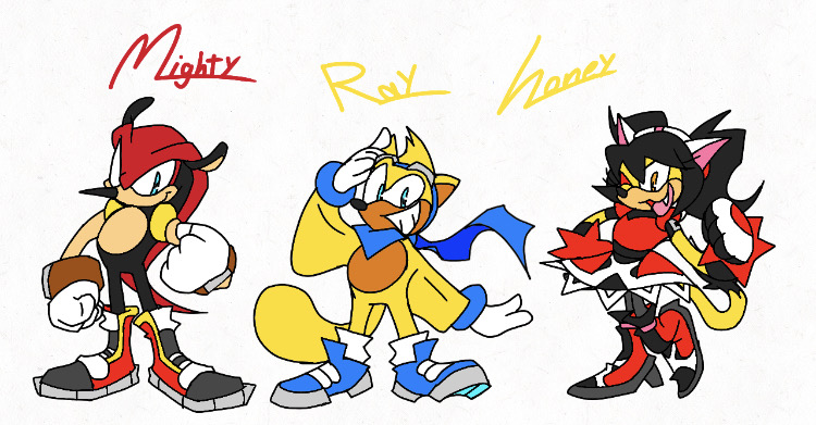 Mighty, Ray Honey Redesigns by CalebArtboy15 on DeviantArt