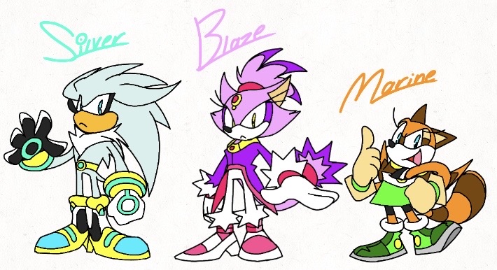 Redesigning sonic characters day 4: Silver and Blaze! : r/SonicTheHedgehog