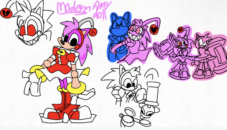 Amy First Design Modern Amy Doll Design by CalebArtboy15 on DeviantArt