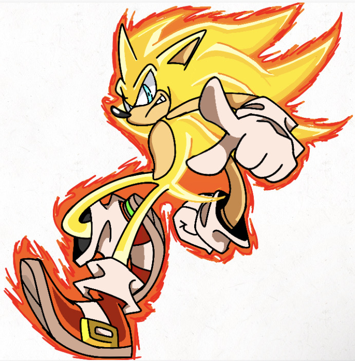 ArtStation - 2023 Art: #103 - Super Sonic (Adventure style)