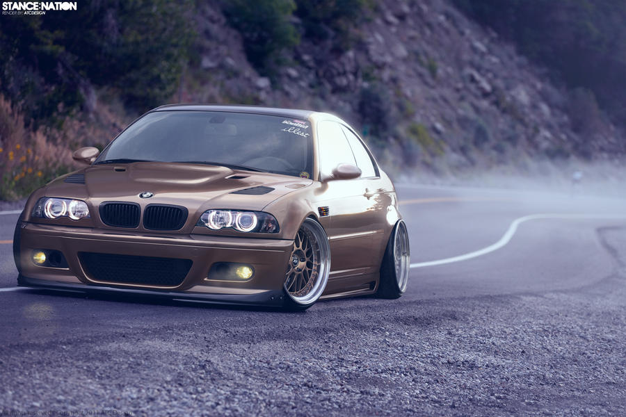 Want Aggressive? Hardparked E46.