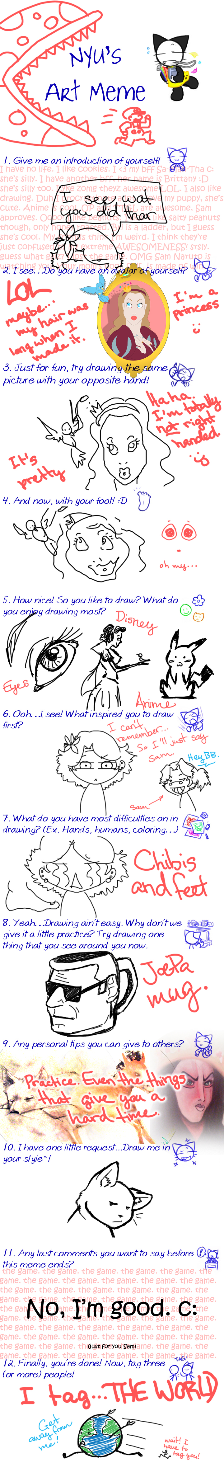 Nyu's Art Meme - Thanks Sam