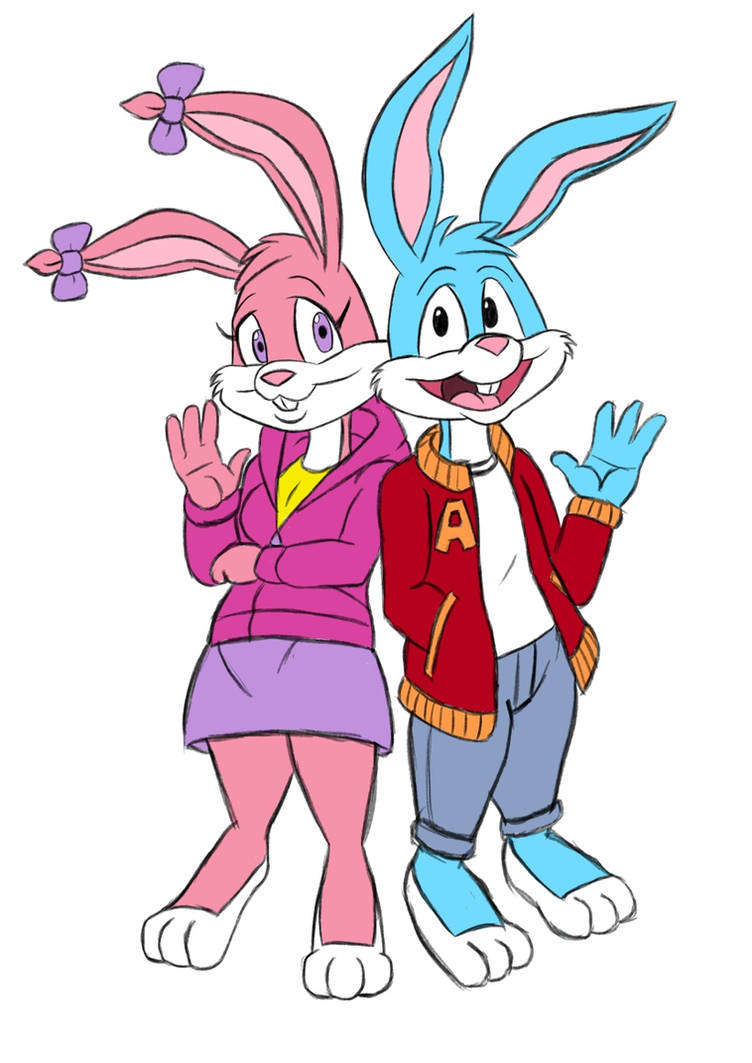 They're Babs and Buster Bunny by DustbunnyPictures on DeviantArt