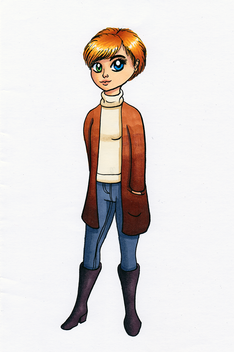Heterochromia Girl by Chibi-Sugar