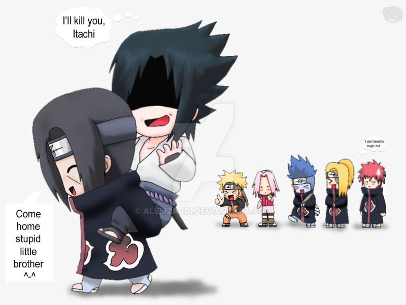 Naruto+Chibis: ItaSasu XD