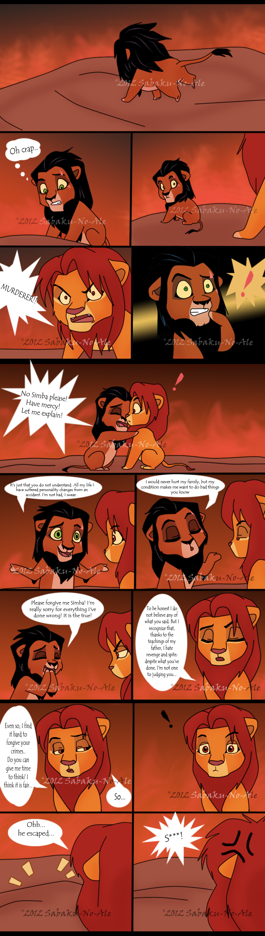 The Lion King final battle -chibi style-