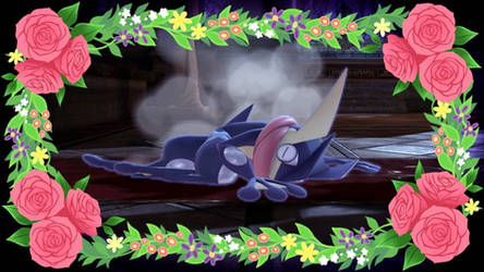 I caught Greninja sleeping on SSBU