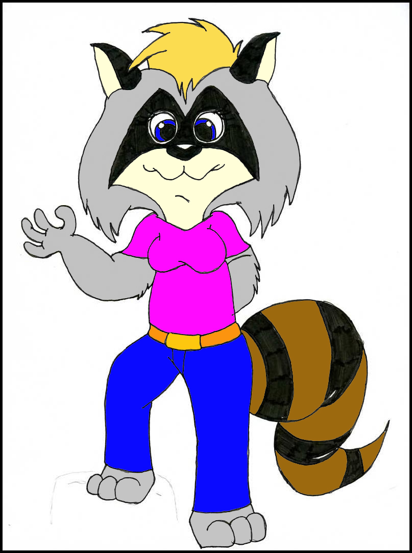 mel raccoon re designed