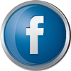 Facebook icon volumetric round 100px