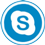 Skype icon flat round 45px by EXOstock